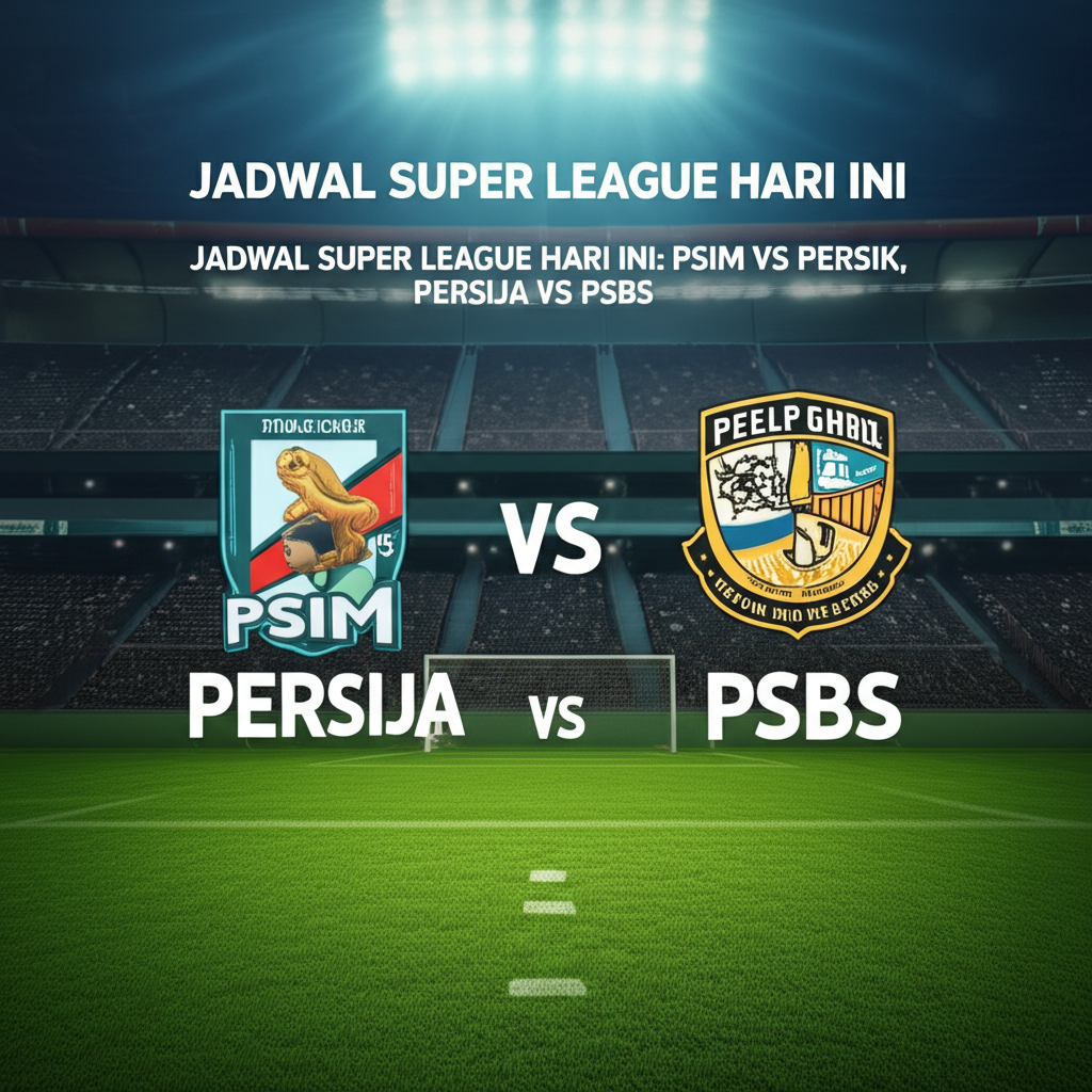Jadwal Super League Hari Ini: PSIM Vs Persik, Persija Vs PSBS